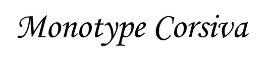 Monotype Corsiva Engraving