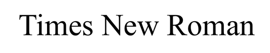 Times New Roman Engraving