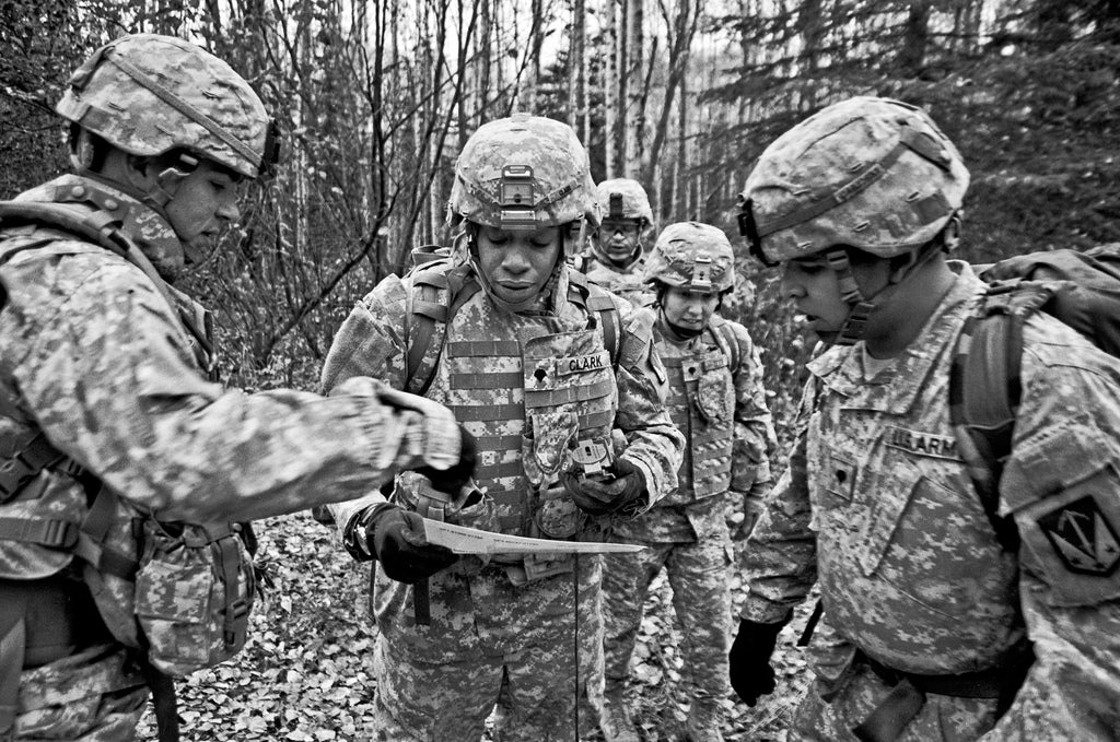 Soldier Using Compass How to Use a Lensatic Compass – Brunton