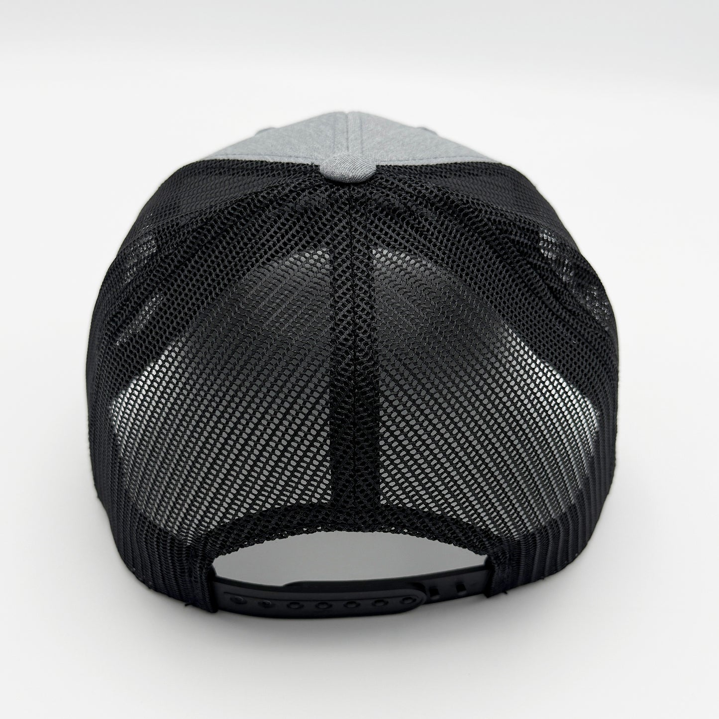 The 'Basalt' Cap - Silver & Black Trucker Hat with Patch
