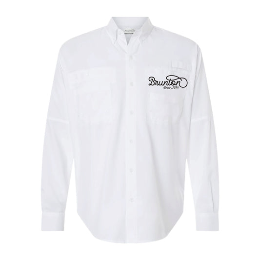 Button-Down Printed Field Shirt - White