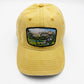 The 'Ice Lake' Cap - Gold Dad Hat with Patch