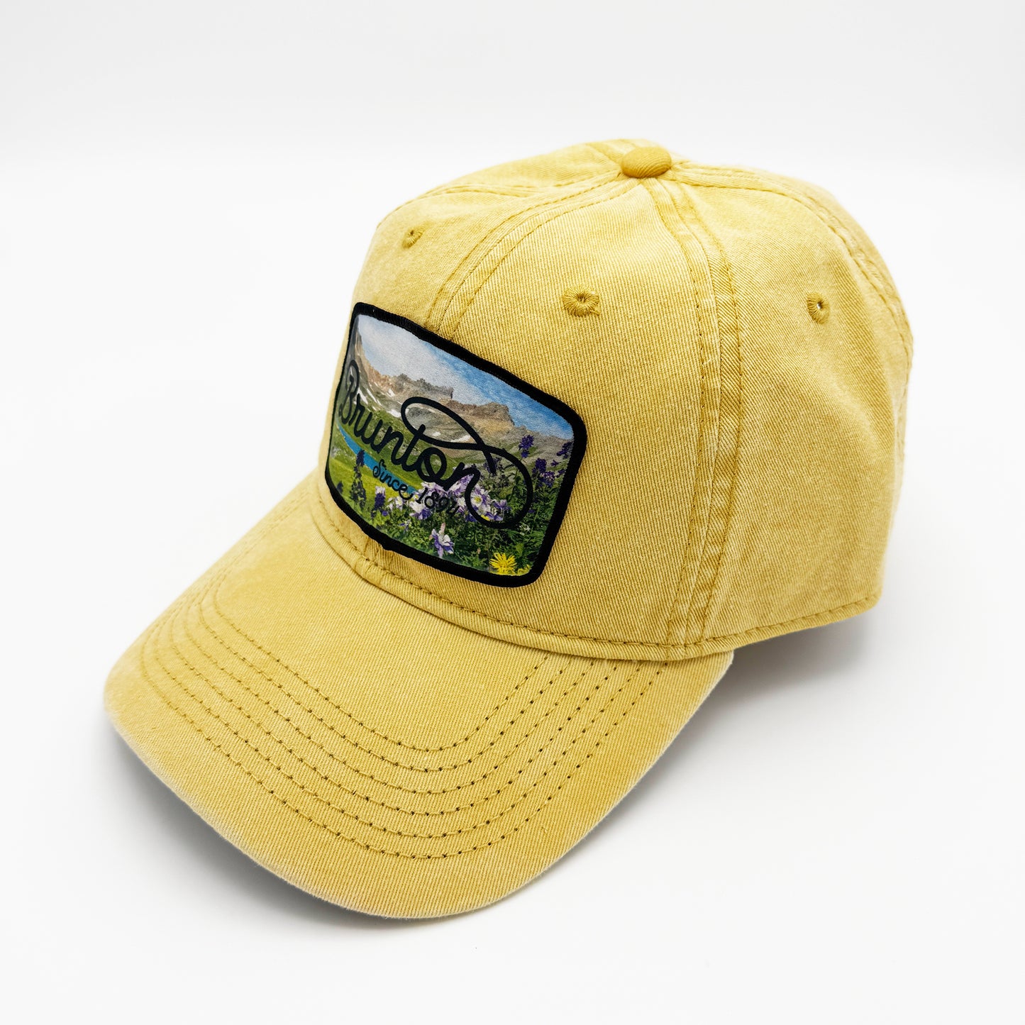 The 'Ice Lake' Cap - Gold Dad Hat with Patch