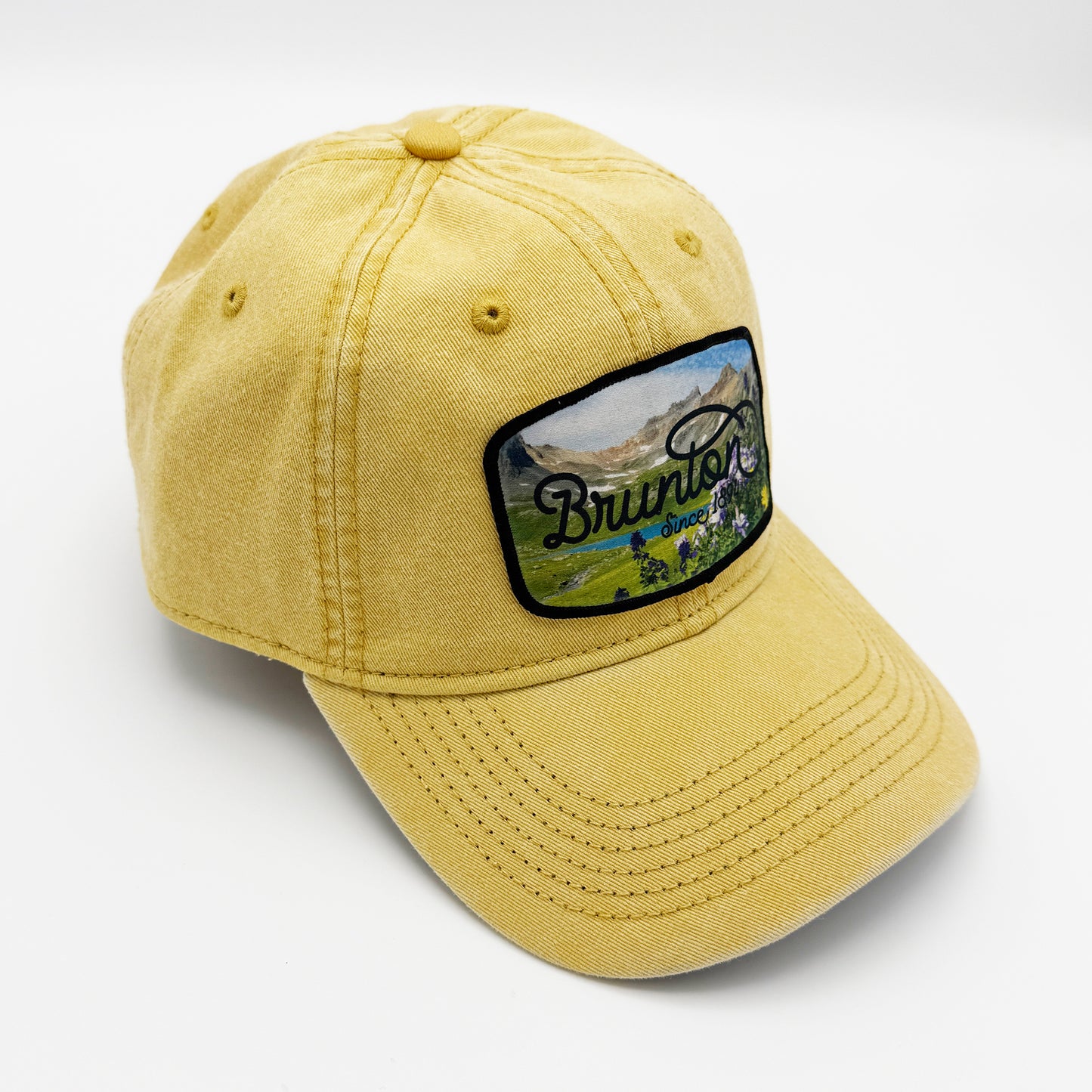 The 'Ice Lake' Cap - Gold Dad Hat with Patch