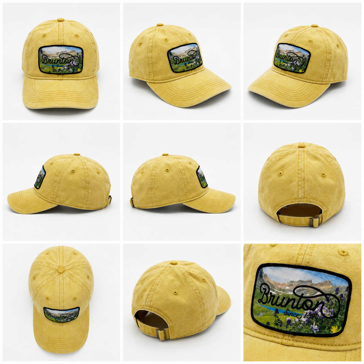 The 'Ice Lake' Cap - Gold Dad Hat with Patch
