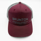 The 'Jasper' Cap - Maroon and Silver Printed Trucker Hat