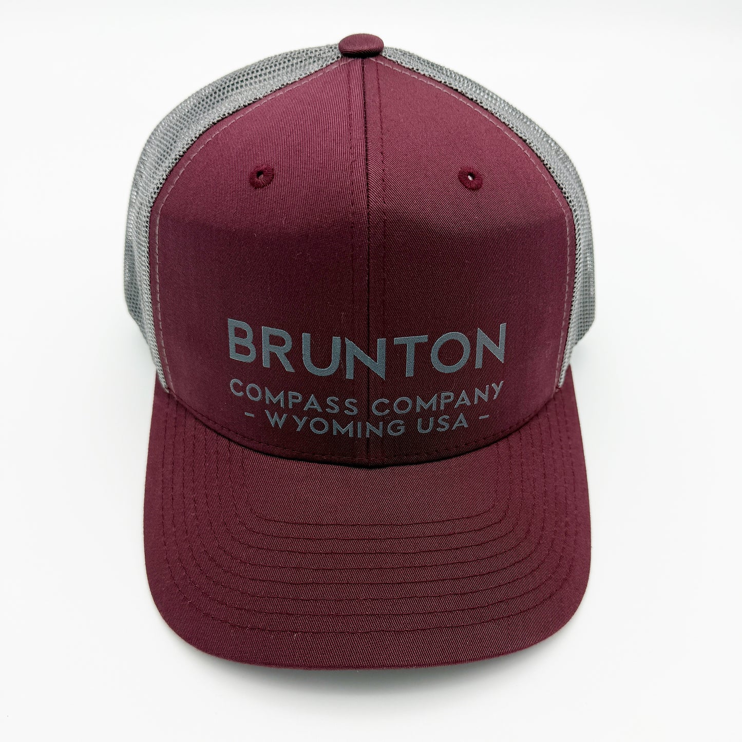 The 'Jasper' Cap - Maroon and Silver Printed Trucker Hat