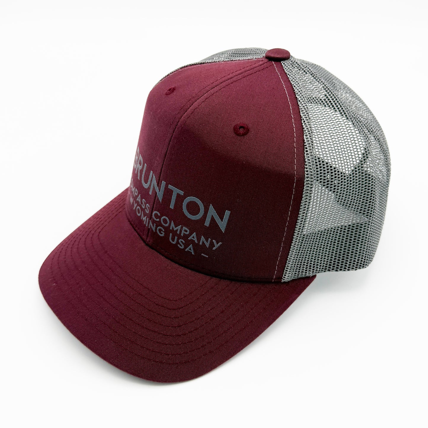 The 'Jasper' Cap - Maroon and Silver Printed Trucker Hat