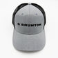 The 'Mica' Cap - Silver & Black Printed Trucker Hat