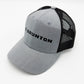 The 'Mica' Cap - Silver & Black Printed Trucker Hat