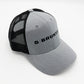 The 'Mica' Cap - Silver & Black Printed Trucker Hat
