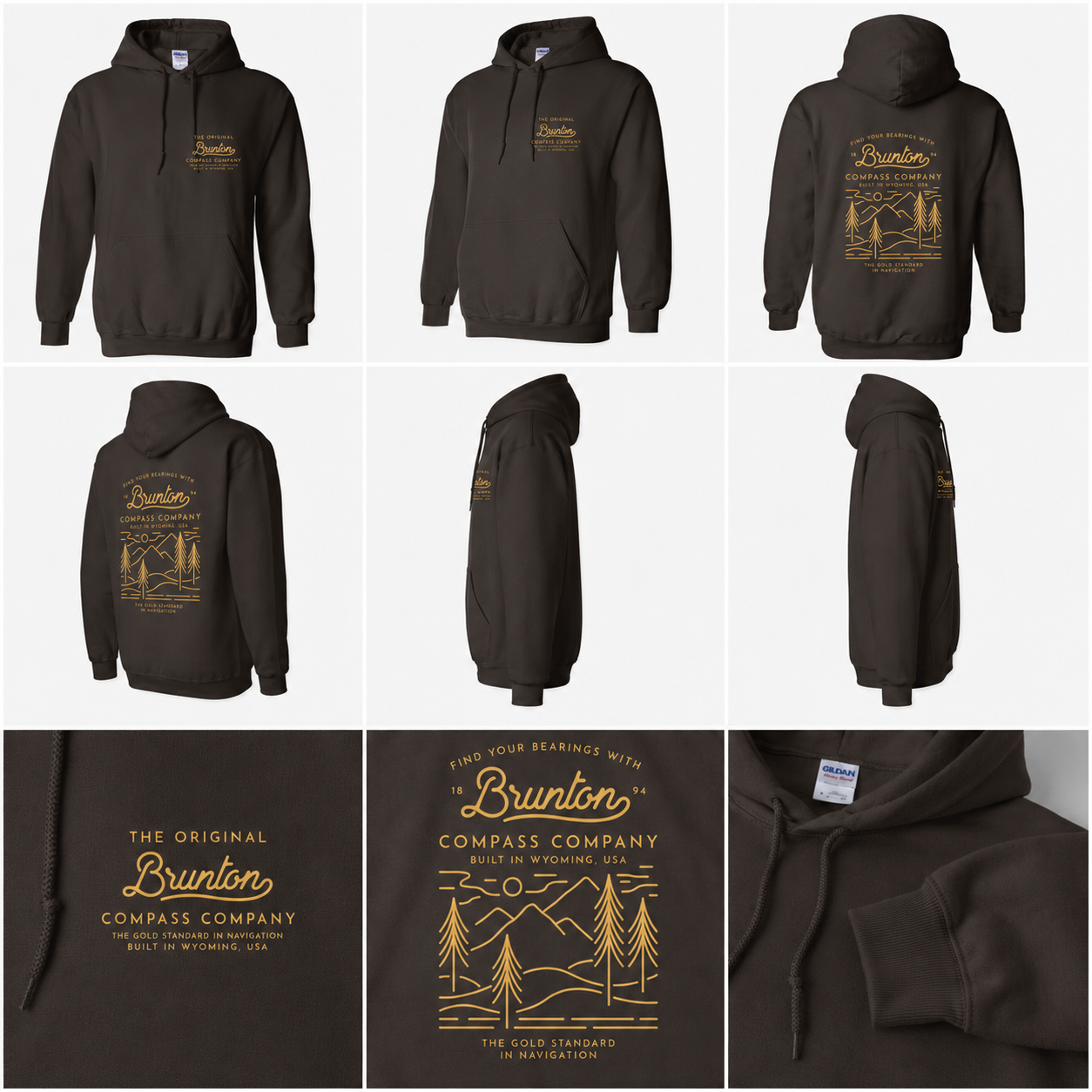 'Original' Heavyweight Pullover Hoodie - Brown