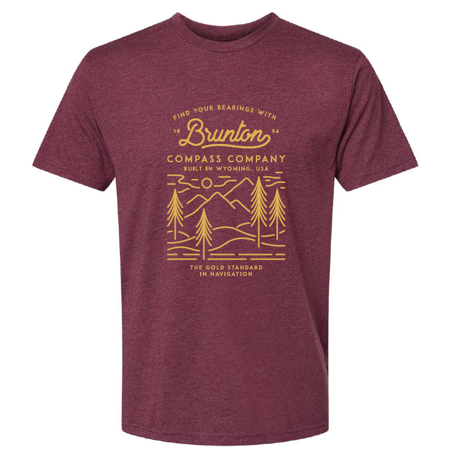 'Brunton Original' Graphic T-Shirt - Heather/Maroon