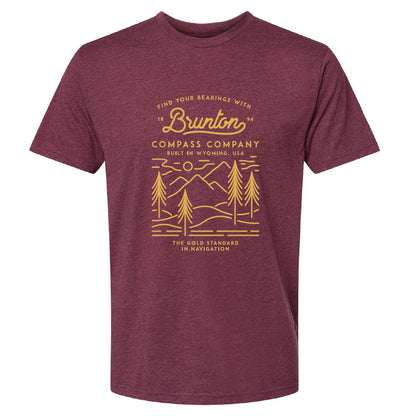 'Brunton Original' Graphic T-Shirt - Heather/Maroon