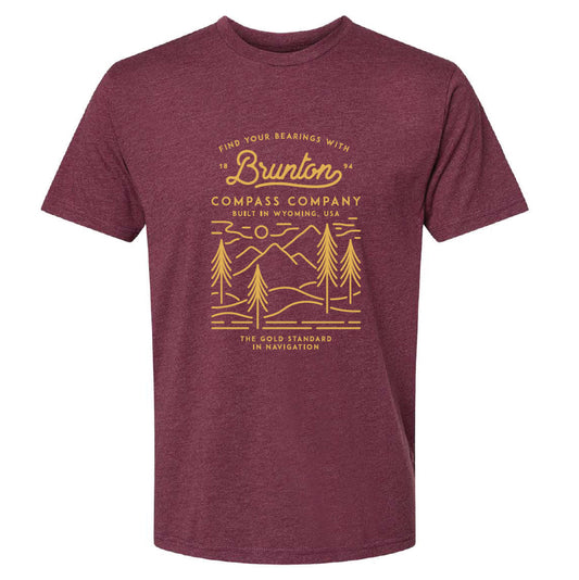 'Brunton Original' Graphic T-Shirt - Heather/Maroon