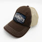 The 'Schist' Cap - Brown & Tan Meshback Hat with Patch