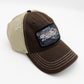The 'Schist' Cap - Brown & Tan Meshback Hat with Patch