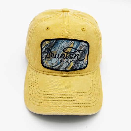 The 'Slate" Cap - Gold Dad Hat with Patch