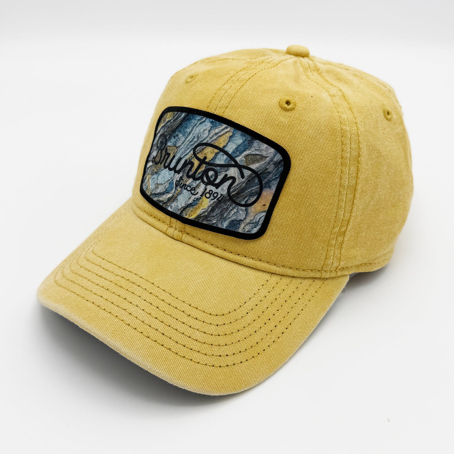 The 'Slate" Cap - Gold Dad Hat with Patch