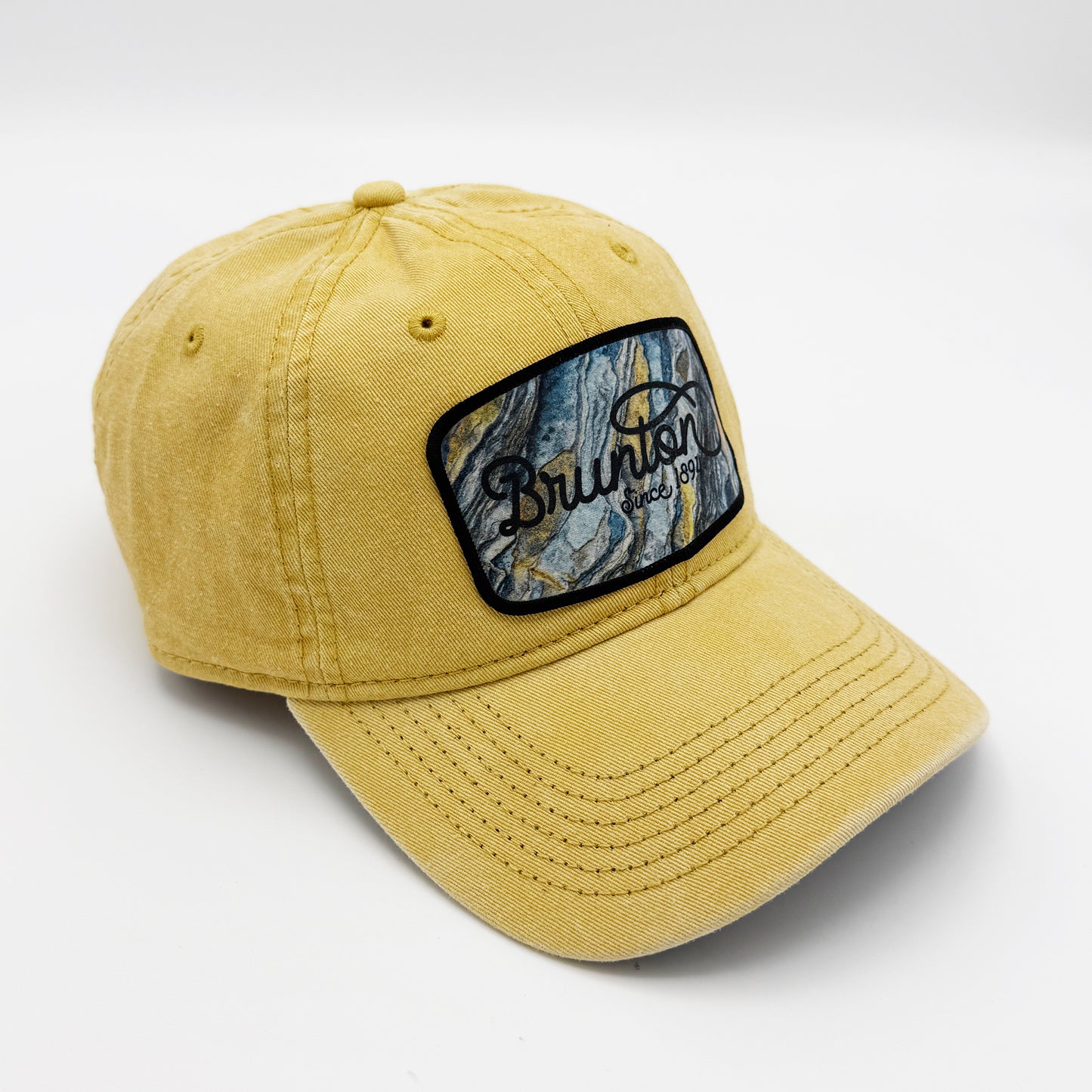 The 'Slate" Cap - Gold Dad Hat with Patch
