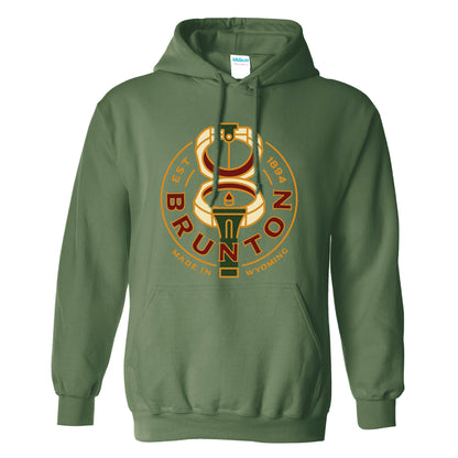 '1894 Transit' Midweight Pullover Hoodie - Olive Green