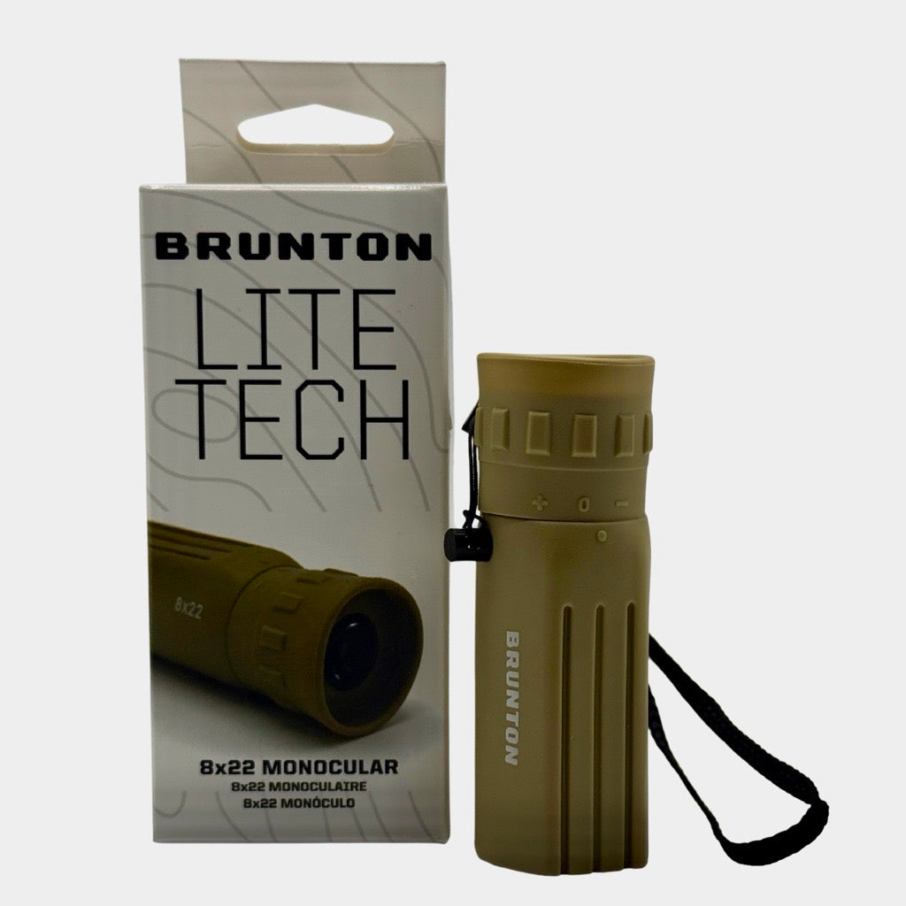 Brunton LITE TECH 8x22 Monocular, Coyote Tan